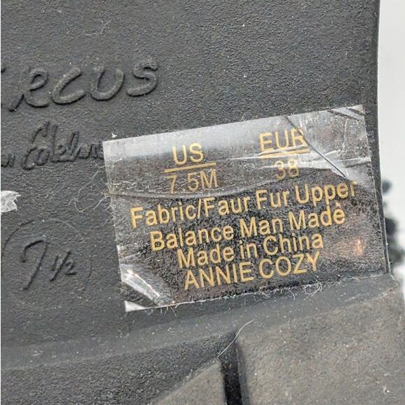 Circus NY Annie Faux Shearling Lined Clog Women's Black Size US7.5M EU38 - Picture 9 of 11